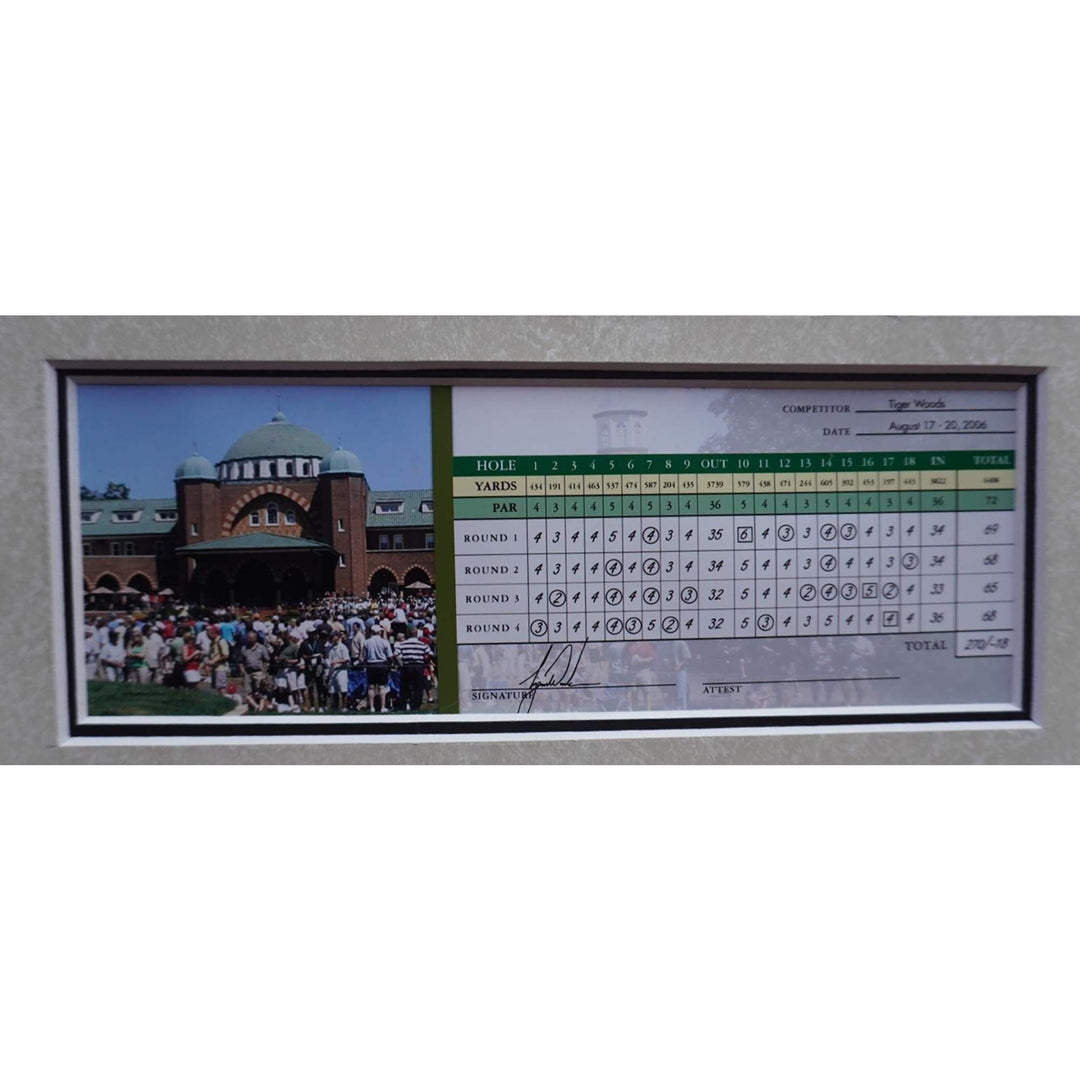 Tiger Woods 2006 PGA Championship signed 8 by 10 photo with proof - Awesome Artifacts 