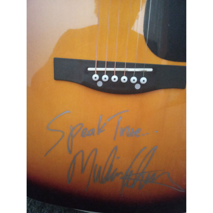 Melissa Etheridge "Speak the Truth" signed acoustic guitar with proof - Awesome Artifacts 