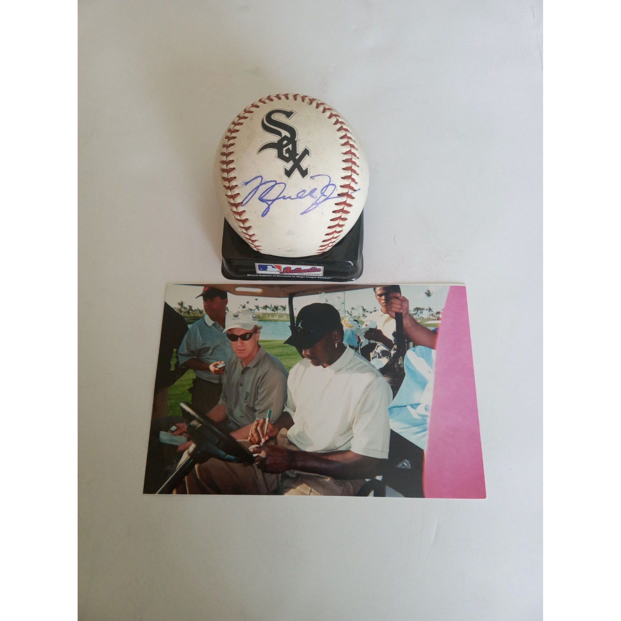 Michael Jordan Chicago White Sox MLB game used baseball signed with proof