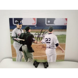 Mike Piazza and Roger Clemens 8 x 10 photo signed