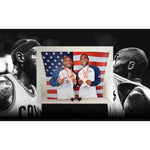 Load image into Gallery viewer, Lebron James and Kobe Bryant 16 x 20 photo signed with proof
