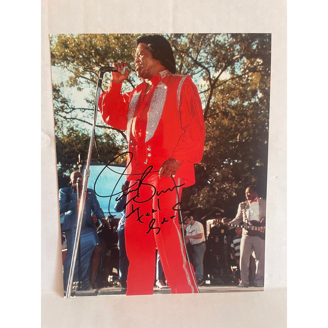 James Brown The Godfather of Soul 8x10 photo sign with proof