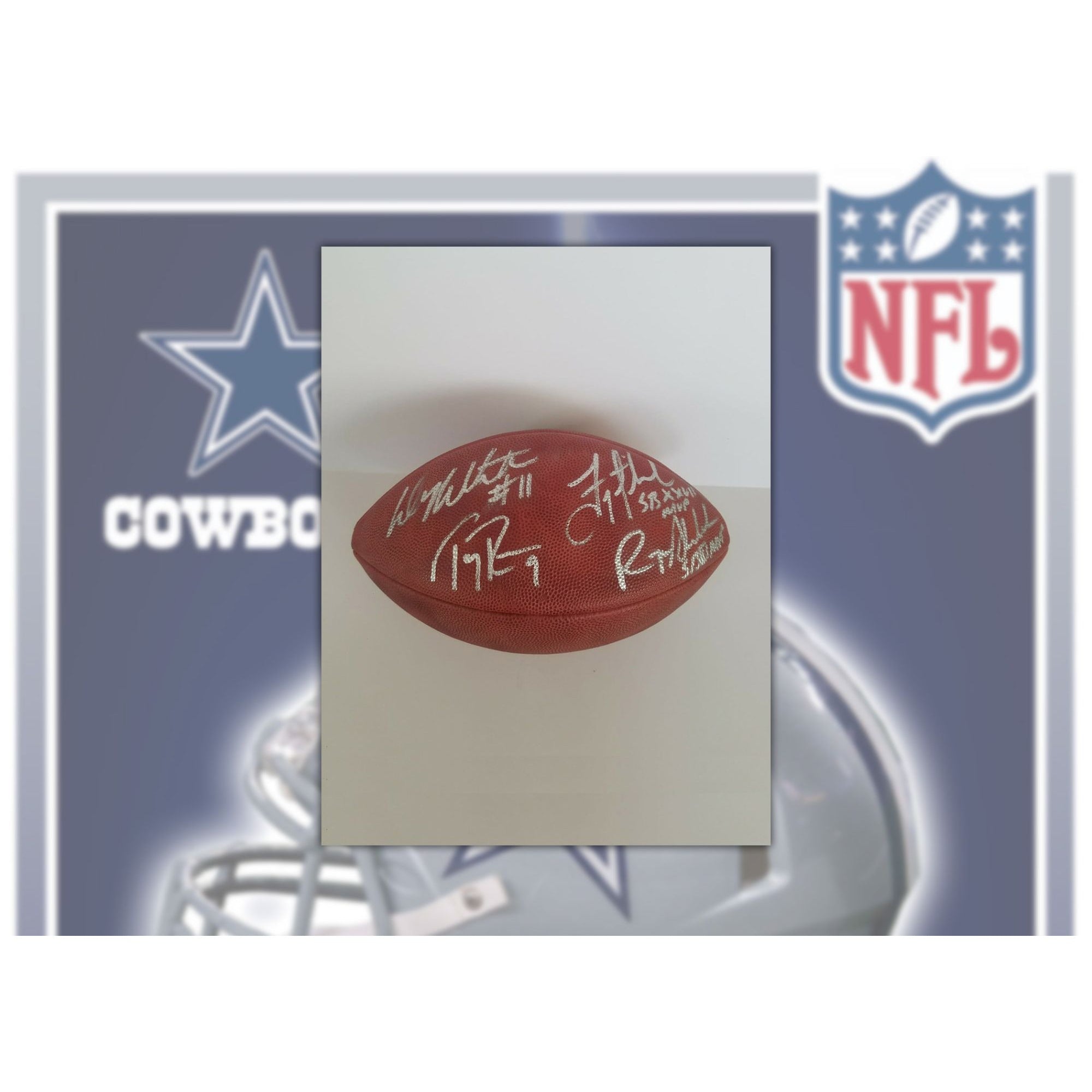 Troy Aikman Autographed and Framed White Cowboys Jersey