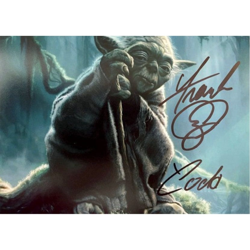 Frank Oz Yoda Star Wars 5 x 7 photo signed