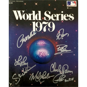 Pittsburgh Pirates 1979 World Series program Bill Madlock Chuck Tanner Lee Lacy Steve Nicosia signed