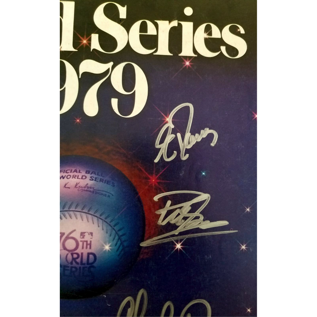 Pittsburgh Pirates 1979 World Series program Bill Madlock Chuck Tanner Lee Lacy Steve Nicosia signed