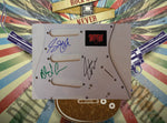 Load image into Gallery viewer, Geddy Lee Alex Lifeson Rush guitar pickguard signed with proof
