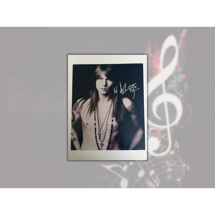 W. Axl Rose 8 x 10 signed photo with proof