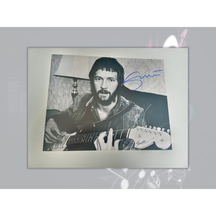 Eric Clapton 8 by 10 signed photo with proof