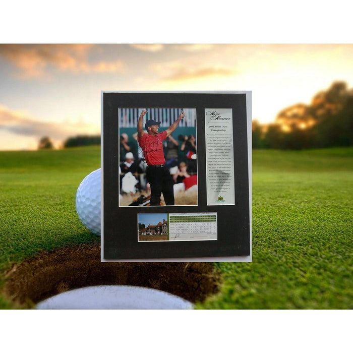 Tiger Woods 2006 British Open 8 x 10 signed photo with proof