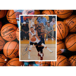 Load image into Gallery viewer, LeBron James and Stephen Curry 8 x 10 signed photo with proof
