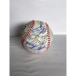 Derek Jeter, Mariano Riviera, Alex Rodriguez, CC Sabathia 2009 WS Champs New York Yankees team signed baseball with proof