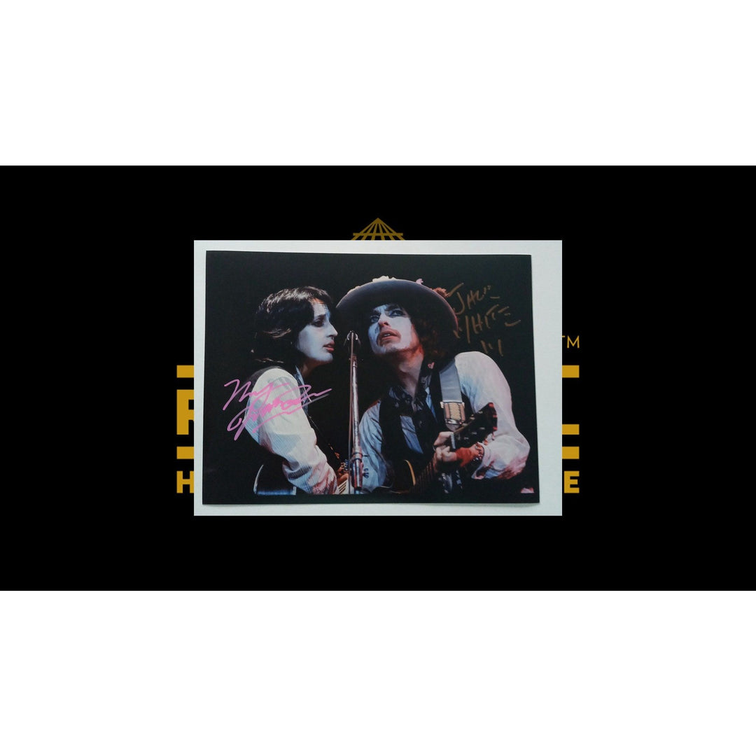 Jack and Meg White The White Stripes 8 by 10 signed photo with proof