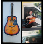 Load image into Gallery viewer, John Popper Blues Traveler acoustic guitar signed with proof
