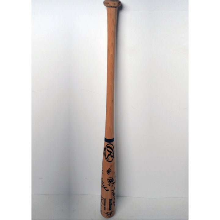 Dave Winfield, Gaylord Perry, Mariano Rivera, Willie Randolph, Ferguson Jenkins signed big stick bat signed with proof