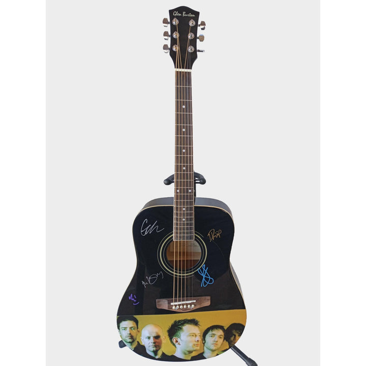 Thome Yorke Radiohead full size acoustic guitar one-of-a-kind signed with proof