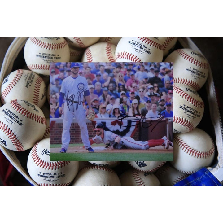 Kris Bryant and Bryce Harper 8 by 10 signed photo - Awesome Artifacts 