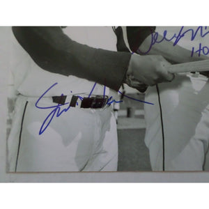 Willie McCovey Willie Mays and Jim Hart 8 x 10 signed photo