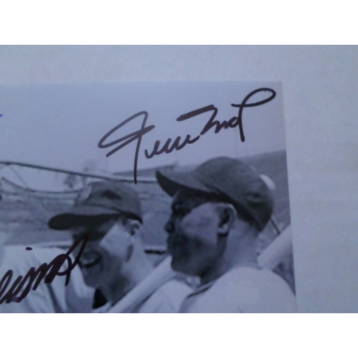 Ted Williams Stan Musial Willie Mays and Hank Aaron 8X10 signed photo - Awesome Artifacts 