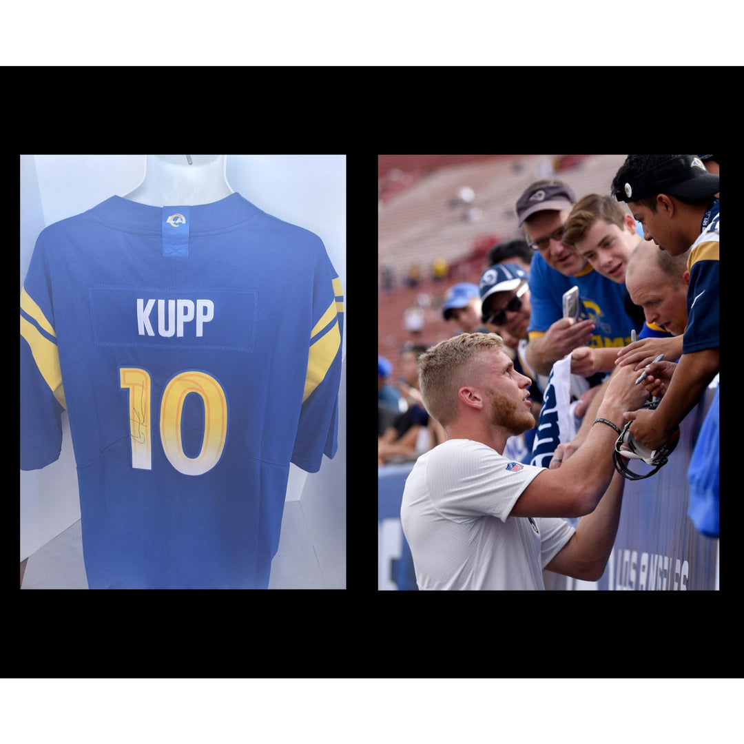 Cooper Kupp Los Angeles Rams game model size large jersey signed with proof