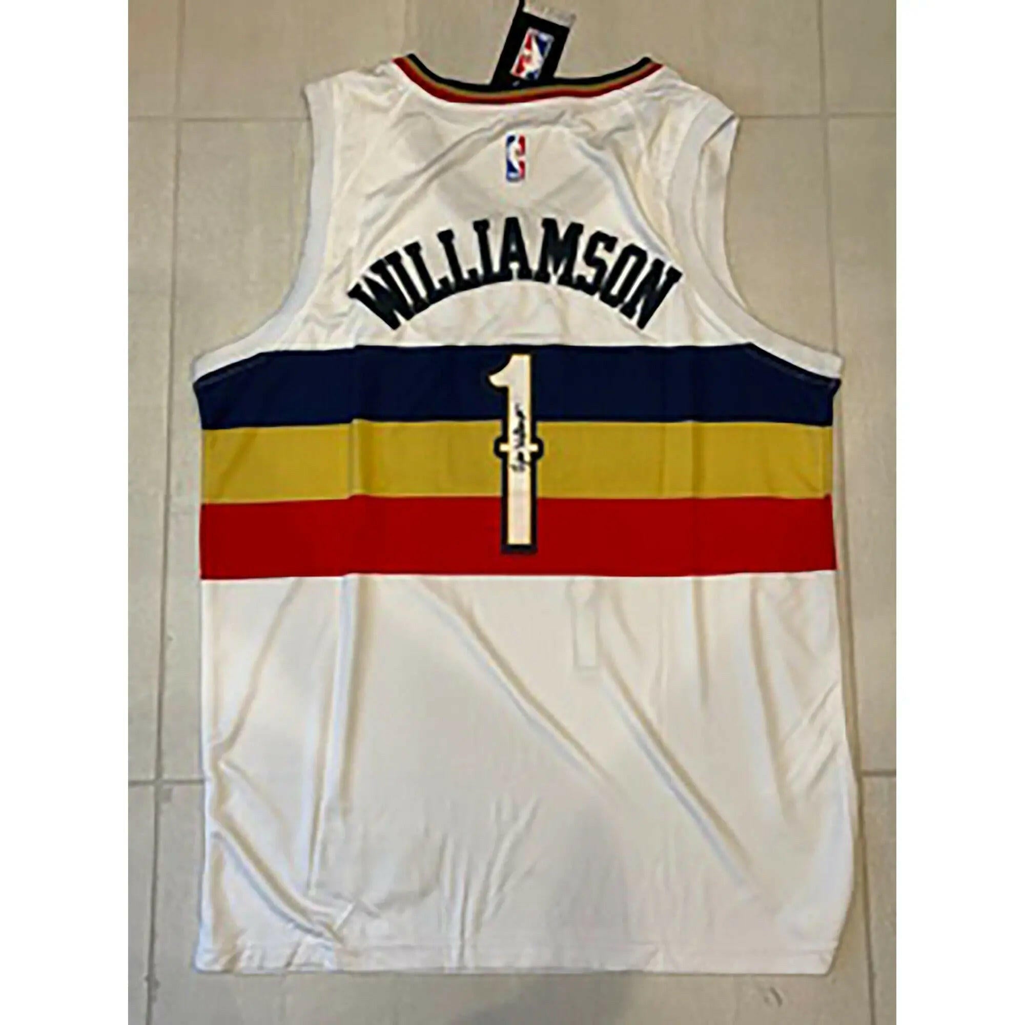 Zion Williamson jersey signed with proof