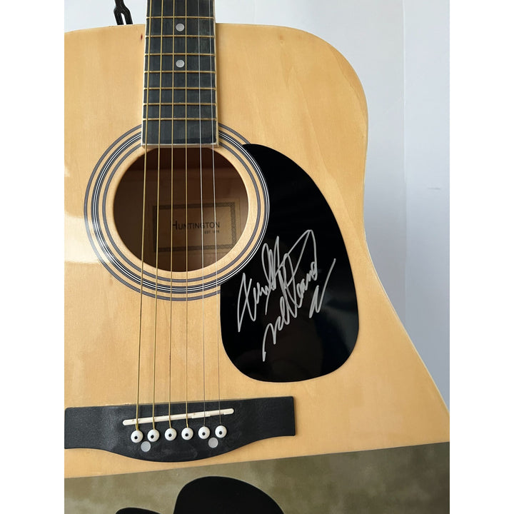 Hank Williams Jr. Bocephus 39' Huntington Acoustic guitar signed with proof