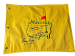 Load image into Gallery viewer, Jack Nicklaus, Arnold Palmer, Gary Player Masters Golf pin flag signed with proof
