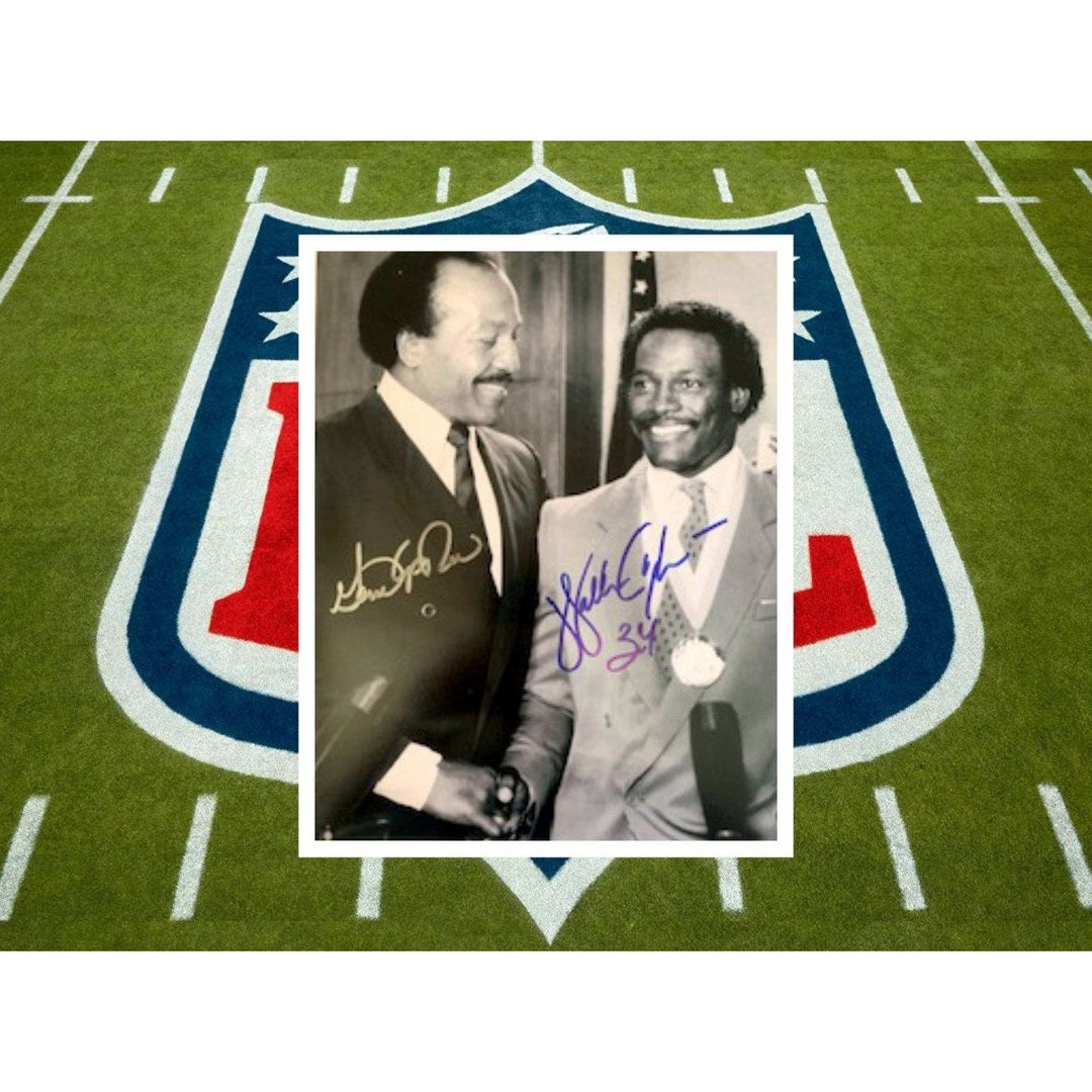 Gene Upshaw and Walter Payton 8 x 10 photo signed