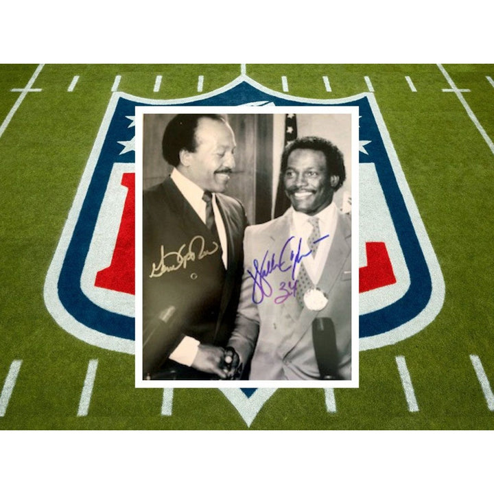 Gene Upshaw and Walter Payton 8 x 10 photo signed