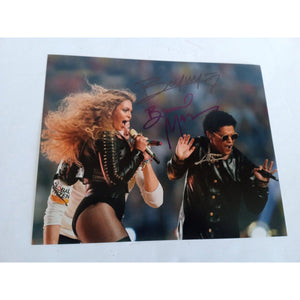 Beyonce Knowles and Bruno Mars 8 x 10 signed photo with proof