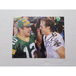 Load image into Gallery viewer, Aaron Rodgers and Drew Brees 8 by 10 signed photo with proof

