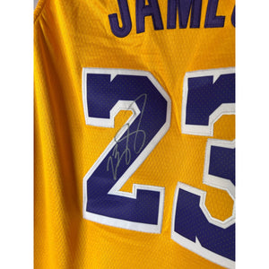 LeBron James Purple Los Angeles Lakers Autographed Nike Authentic