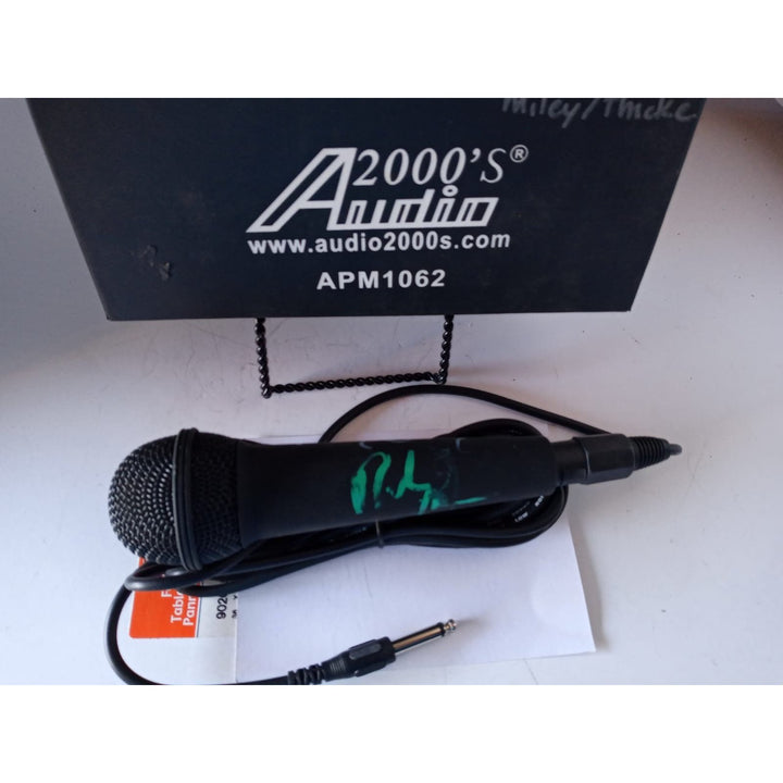 Robin Thicke and Miley Cyrus signed microphone - Awesome Artifacts 