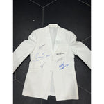 Load image into Gallery viewer, James Bond 007 Tuxedo Jacket Sean Connery Roger Moore Daniel Craig signed (all 6) with proof
