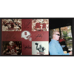 Load image into Gallery viewer, University of Stanford John Elway Jim Plunkett Andrew Luck John Brodie 11 by 14 photo signed
