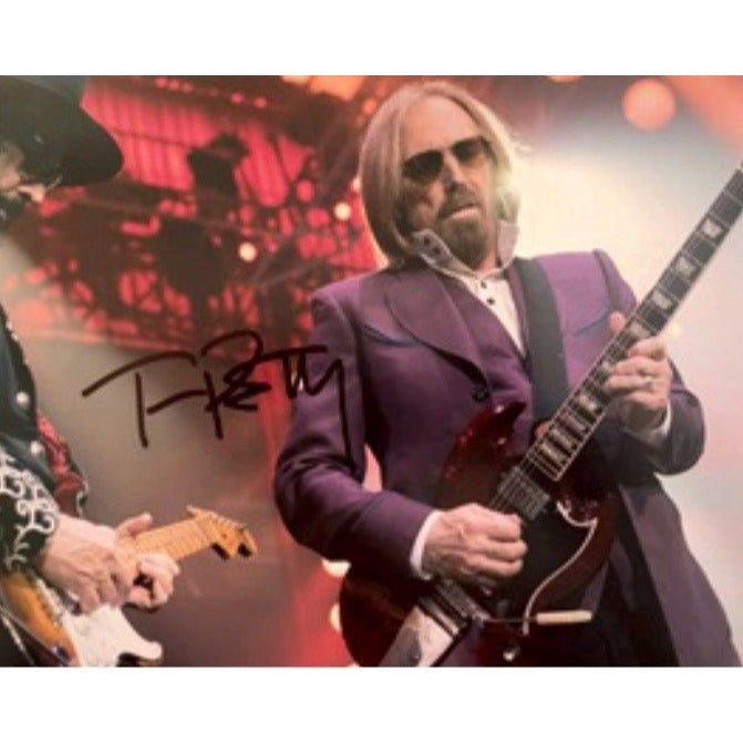 Tom Petty 8 by 10 signed photo with proof - Awesome Artifacts 