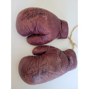 Jack Dempsey Everlast vintage pair of leather gloves signed