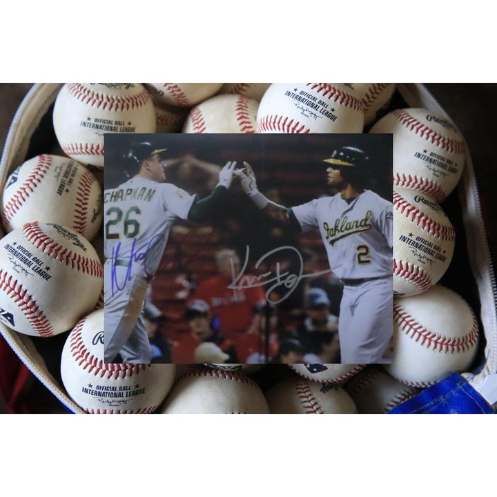 Matt Chapman and Kris Davis 8 by 10 signed photo - Awesome Artifacts 