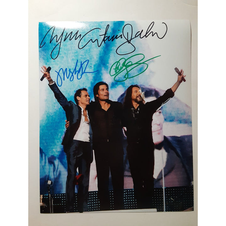 Marco Antonio Solis, Marc Anthony and Cheyenne 8 x 10 signed photo - Awesome Artifacts 