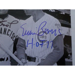 Load image into Gallery viewer, Willie Mays and Ernie Banks 8 by 10 signed photo
