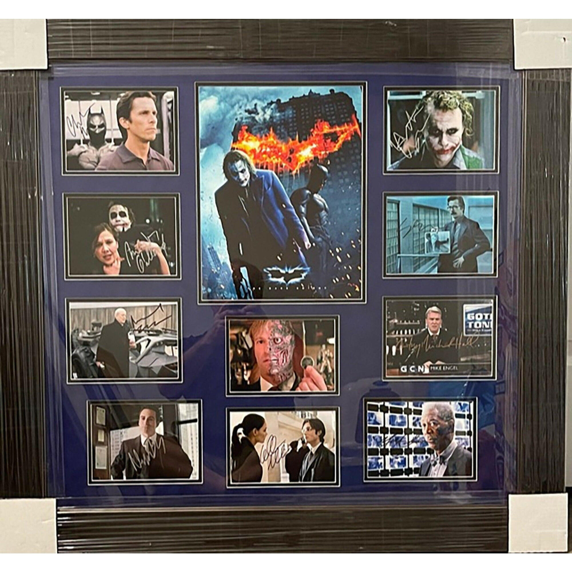 Joker Heath Ledger Dark Knight cast signed photograph with proof