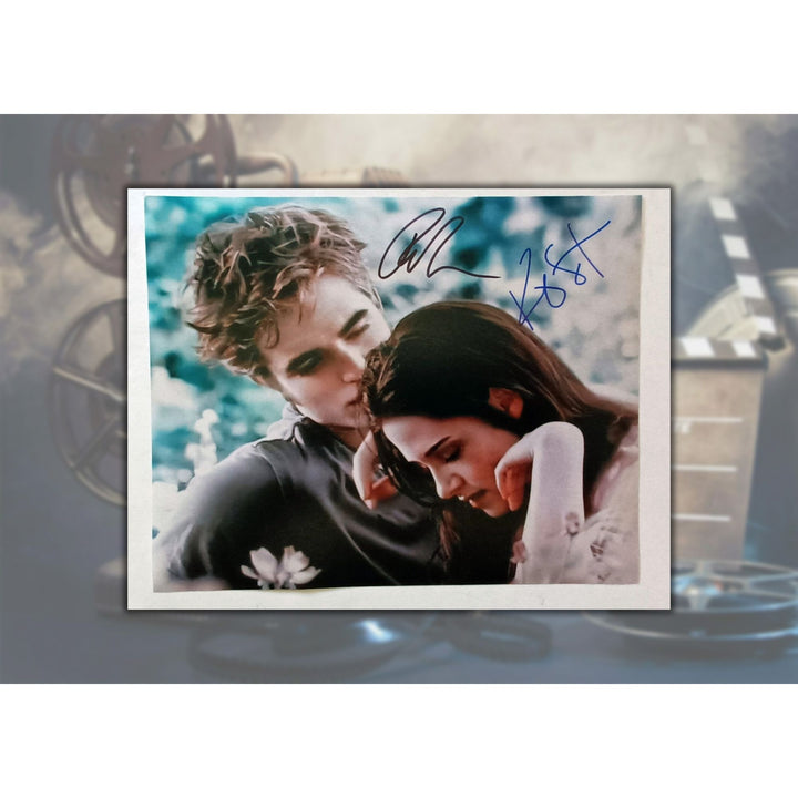 Robert Pattinson, Kristen Stewart Twilight 8x10 photo signed with proof