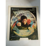 Load image into Gallery viewer, Superman Christopher Reeve Gene Hackman Marlon Brando cast signed video disc
