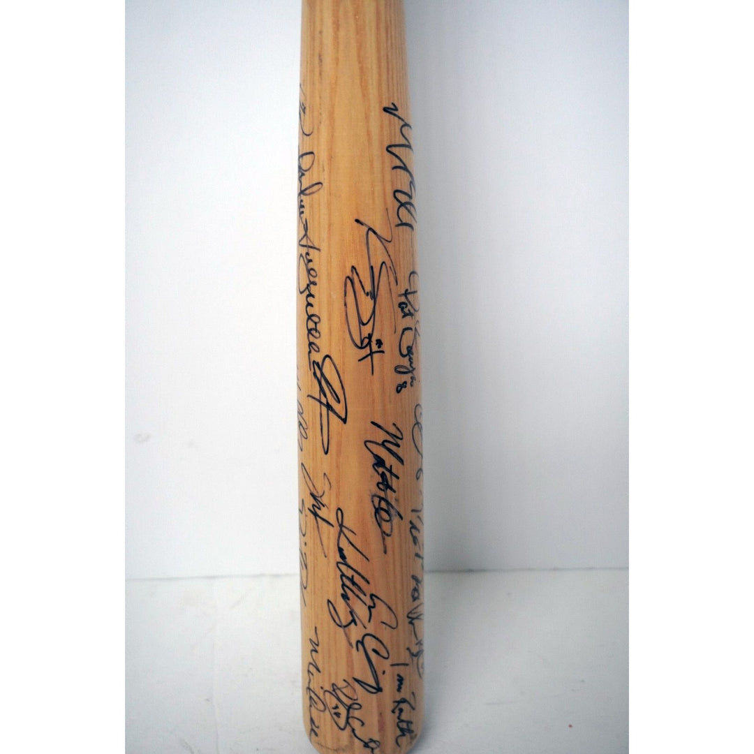 St. Louis Cardinals David Freese, Yadier Molina, Adam Wainwright, Matt Holliday 2011 World Series champions team signed bat  with proof - Awesome Artifacts 