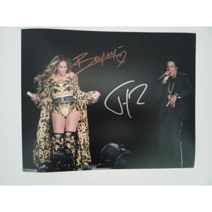 Beyonce Knowles, Jay-Z, Shawn Carver 8 x 10 signed photo with proof