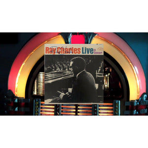 Ray Charles live in concert signed LP