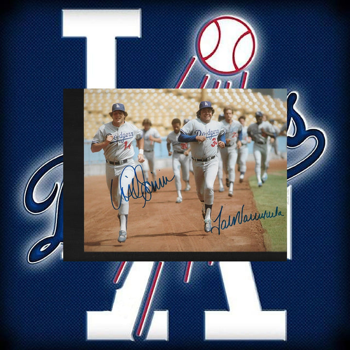 Mike Scioscia, Fernando Valenzuela 8 by 10 signed photo - Awesome Artifacts 