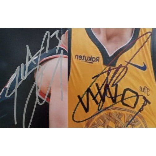 Seth and Stephen Curry 8 x 10 signed photo - Awesome Artifacts 