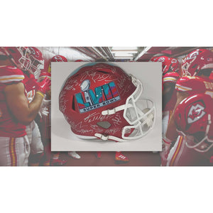 Kansas City Chiefs Super Bowl 57 Champs Riddell Speed Replica Football Helmet