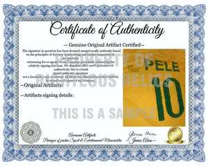 Pelé Edson Arantes do Nascimento Brazil jersey signed with proof